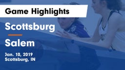 Scottsburg  vs Salem  Game Highlights - Jan. 10, 2019