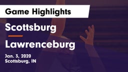 Scottsburg  vs Lawrenceburg  Game Highlights - Jan. 3, 2020