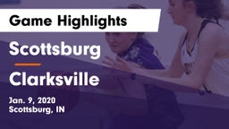 Scottsburg  vs Clarksville  Game Highlights - Jan. 9, 2020