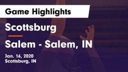 Scottsburg  vs Salem - Salem, IN Game Highlights - Jan. 16, 2020