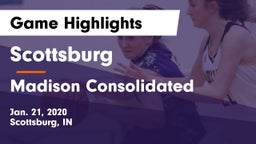 Scottsburg  vs Madison Consolidated  Game Highlights - Jan. 21, 2020
