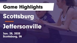 Scottsburg  vs Jeffersonville  Game Highlights - Jan. 28, 2020