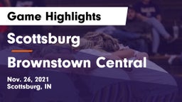 Scottsburg  vs Brownstown Central  Game Highlights - Nov. 26, 2021