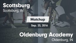 Matchup: Scottsburg High vs. Oldenburg Academy  2016
