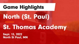 North (St. Paul)  vs St. Thomas Academy   Game Highlights - Sept. 13, 2022