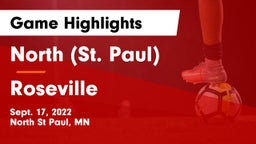 North (St. Paul)  vs Roseville  Game Highlights - Sept. 17, 2022