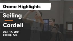 Seiling  vs Cordell  Game Highlights - Dec. 17, 2021