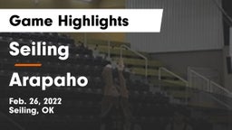Seiling  vs Arapaho  Game Highlights - Feb. 26, 2022