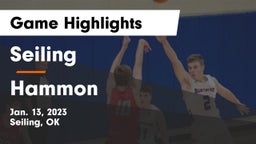 Seiling  vs Hammon  Game Highlights - Jan. 13, 2023