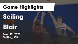 Seiling  vs Blair Game Highlights - Jan. 19, 2023