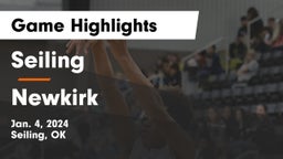 Seiling  vs Newkirk  Game Highlights - Jan. 4, 2024