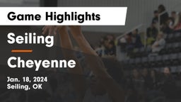 Seiling  vs Cheyenne Game Highlights - Jan. 18, 2024