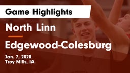 North Linn  vs Edgewood-Colesburg  Game Highlights - Jan. 7, 2020