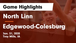 North Linn  vs Edgewood-Colesburg  Game Highlights - Jan. 31, 2020