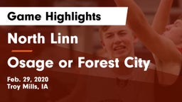 North Linn  vs Osage or Forest City Game Highlights - Feb. 29, 2020