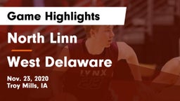 North Linn  vs West Delaware  Game Highlights - Nov. 23, 2020