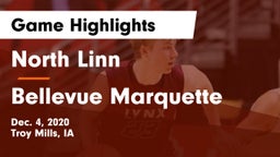 North Linn  vs Bellevue Marquette Game Highlights - Dec. 4, 2020