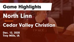 North Linn  vs Cedar Valley Christian Game Highlights - Dec. 12, 2020