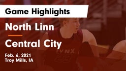 North Linn  vs Central City  Game Highlights - Feb. 6, 2021