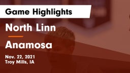 North Linn  vs Anamosa  Game Highlights - Nov. 22, 2021