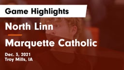 North Linn  vs Marquette Catholic Game Highlights - Dec. 3, 2021