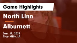 North Linn  vs Alburnett  Game Highlights - Jan. 17, 2022