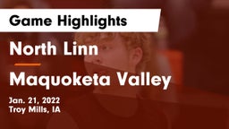 North Linn  vs Maquoketa Valley  Game Highlights - Jan. 21, 2022