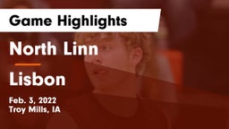 North Linn  vs Lisbon  Game Highlights - Feb. 3, 2022