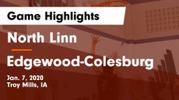 North Linn  vs Edgewood-Colesburg  Game Highlights - Jan. 7, 2020