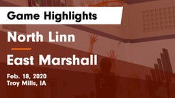 North Linn  vs East Marshall  Game Highlights - Feb. 18, 2020