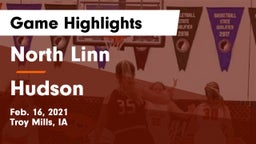 North Linn  vs Hudson  Game Highlights - Feb. 16, 2021