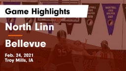North Linn  vs Bellevue  Game Highlights - Feb. 24, 2021