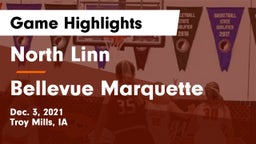 North Linn  vs Bellevue Marquette Game Highlights - Dec. 3, 2021