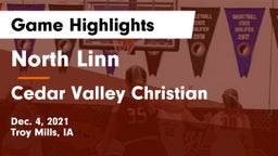 North Linn  vs Cedar Valley Christian Game Highlights - Dec. 4, 2021