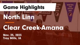 North Linn  vs Clear Creek-Amana Game Highlights - Nov. 25, 2023