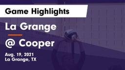 La Grange  vs @ Cooper Game Highlights - Aug. 19, 2021