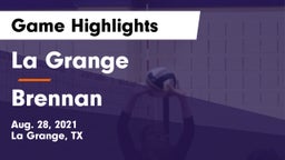La Grange  vs Brennan Game Highlights - Aug. 28, 2021