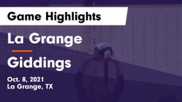 La Grange  vs Giddings  Game Highlights - Oct. 8, 2021