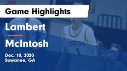 Lambert  vs McIntosh  Game Highlights - Dec. 18, 2020