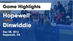 Hopewell  vs Dinwiddie Game Highlights - Dec 08, 2016