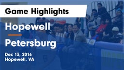 Hopewell  vs Petersburg  Game Highlights - Dec 13, 2016