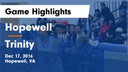 Hopewell  vs Trinity Game Highlights - Dec 17, 2016