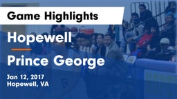 Hopewell  vs Prince George Game Highlights - Jan 12, 2017