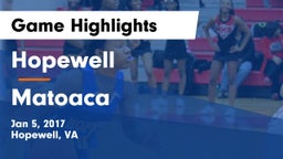 Hopewell  vs Matoaca Game Highlights - Jan 5, 2017