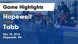 Hopewell  vs Tabb Game Highlights - Dec 10, 2016