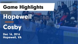 Hopewell  vs Cosby Game Highlights - Dec 16, 2016