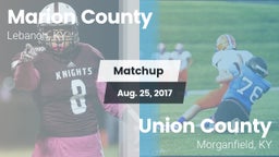 Matchup: Marion County High vs. Union County  2017