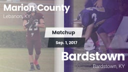 Matchup: Marion County High vs. Bardstown  2017