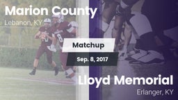 Matchup: Marion County High vs. Lloyd Memorial  2017