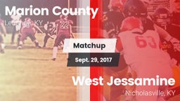 Matchup: Marion County High vs. West Jessamine  2017